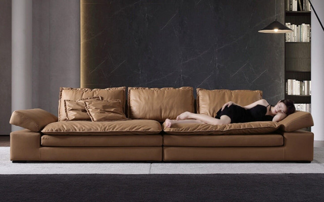 Sofas 4 Sitzer Textil Big Xxl Wohnzimmer Leder Neu Sofa Couch Möbel