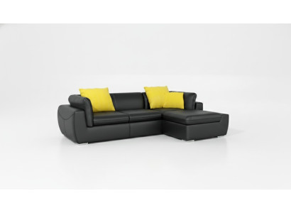 Ledersofa Couch Wohnlandschaft Ecksofa Eck Garnitur Design Modern Sofa F_3014B