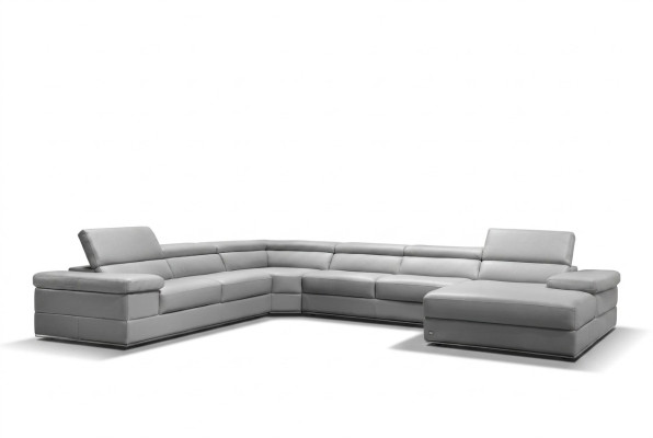 Ledersofa Couch Wohnlandschaft Ecksofa Eck Garnitur Design Modern Sofa 1530B