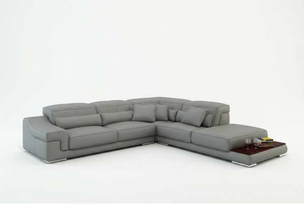 Verstellbare Leder Sitz Polster Eck Couch Sofa Garnitur L Form Sitz Ecke