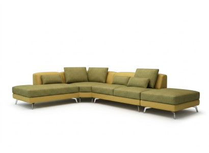 Ledersofa Couch Wohnlandschaft Ecksofa Eck Garnitur Design Modern Sofa 5111