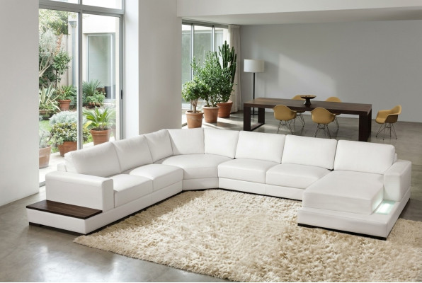 Ledersofa Couch Wohnlandschaft Ecksofa Eck Garnitur Design Modern Sofa A1127 neu