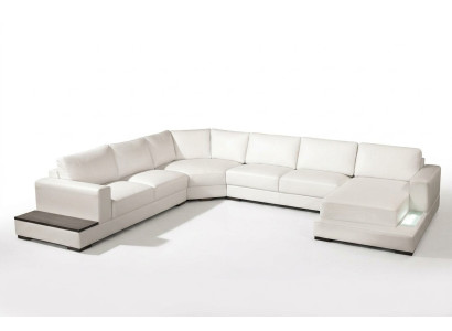 Ledersofa Couch Wohnlandschaft Ecksofa Eck Garnitur Design Modern Sofa A1127 neu