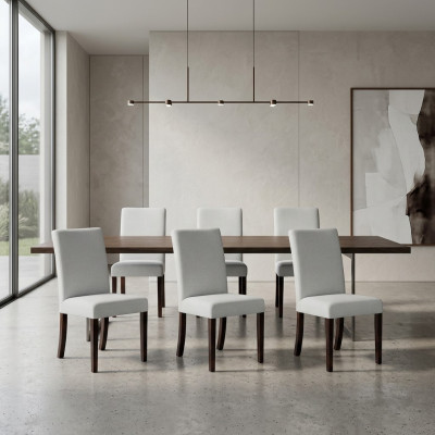 6x Stühle Stuhl Polster Design Lounge Club Sitz Lehn Garnitur Sessel Neu