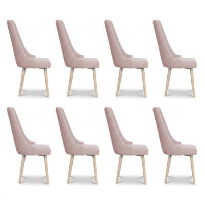 8x Stühle Stuhl Polster Modernes Set Design Lehn Garnitur Sessel Komplett Neu