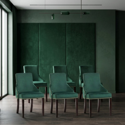6x Design Polster Sitz Stühle Modern Seht Garnitur Sessel Lounge Club Set