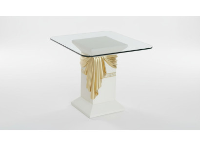 Beistelltisch Medusa Römische Säule Säulen Tisch Glas Couch Sofa Tische Couchen
