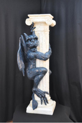Design Spalten Säule Gragol Gothik Säulen Skulptur Skulpturen Blumen Ständer