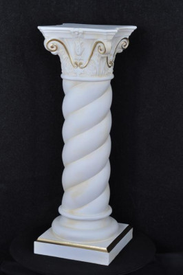 Säule Marmor Stil Dekoration Säulen Statue Skulptur Ständer Skulpturen Deko 1015