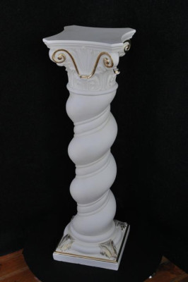 Säule Medusa Mäander Style Dekosäule Säulen Statue Ständer Barock 100cm Neu 1017