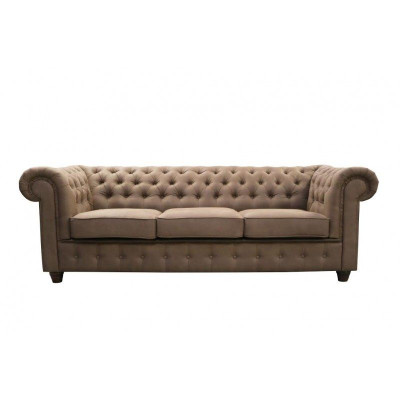 Chesterfield 3+1 Sitzer Polster Sofagarnitur Couch Leder Sofas Wohnzimmer Sofa