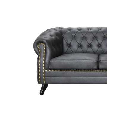 Chesterfield Sofagarnitur 3+2+1 Glasgow Couch Polster Set Sofas Couchen Neu