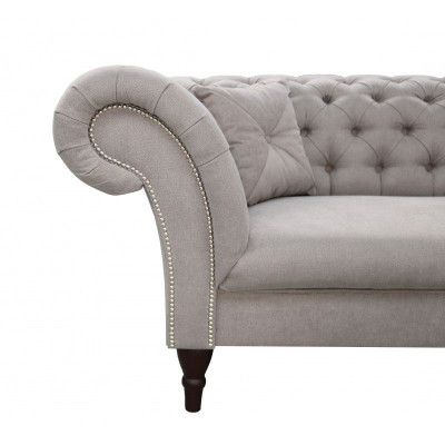 Chesterfield Sofagarnitur 3+2 Couch Sofa Polster Design Leder Stoff Garnituren