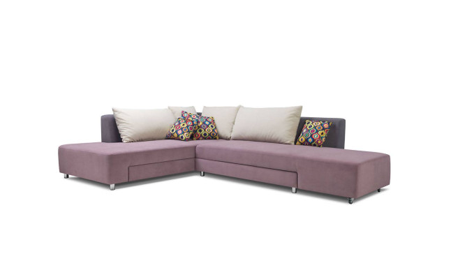 Luxuriöses großes Ecksofa wird aus hochwertigem Material von europäischen Möbelherstellern hergestellt