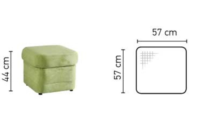 XXL Club Hocker Pufa Leder Ottoman Designer Textil Fußhocker Club Lounge