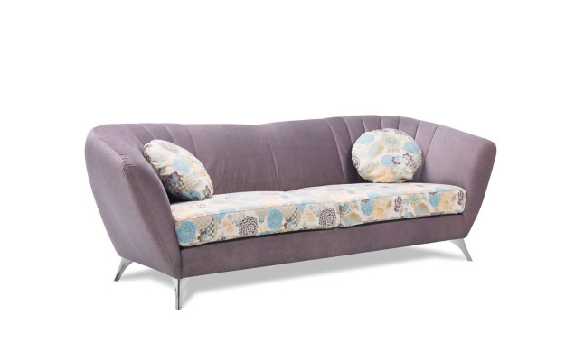 Design 3 Sitzer Relax Club Sofas Lounge Sofa Textil Polster Couch Stoff Couchen
