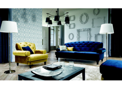 Klassische Design Sofagarnitur 3+1 Sofa Couch Polster Chesterfield Sofas Set Neu