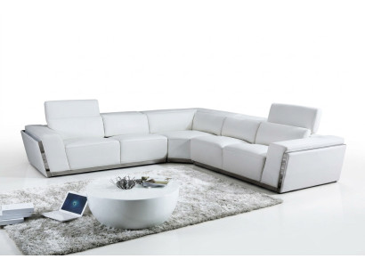 Multifunktions Garnitur Ledersofa Ecksofa Sitz Wohnzimmer Ecke Sofa