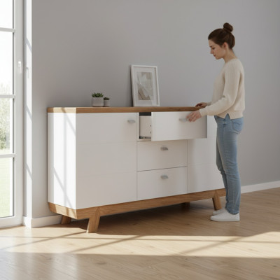 Modernes Sideboard Tische Sideboards Highboard Kommode Kommoden Board Neu AS-K3