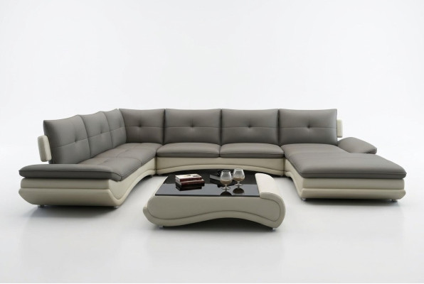 Ledersofa XXL U Form Wohnzimmer Couch Sofa Big Ledercouch Sofas