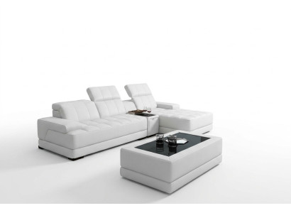 Ledersofa Ecksofa Sofa Couch Polster Eck Garnitur L Form XXL Big Sofas