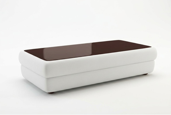 Klassischer designer Couchtisch Wohnzimmer Möbel Leder Beistelltisch