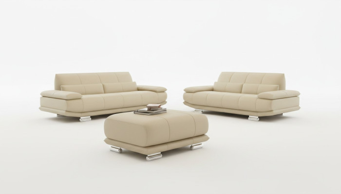 Leder Sofa Couch Polster Komplett Garnitur 3+2+1 Sofas Couchen Sitz