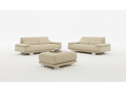 Leder Sofa Couch Polster Komplett Garnitur 3+2+1 Sofas Couchen Sitz