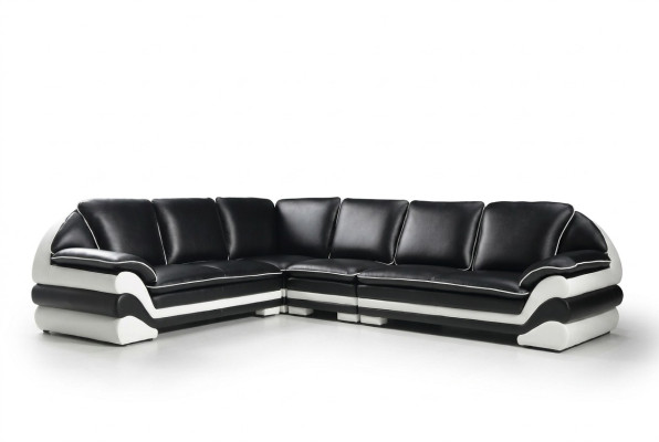 Ledersofa Couch Wohnlandschaft L-Form Design Modern Sofa Klassische