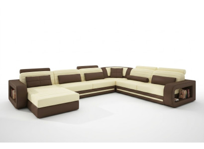 Multifunktions Couch Sofa Polster XXL Big Neu Sofa Eck Couchen Leder