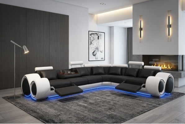 Multifunktions Couch Sofa Polster Sofa Eck Couchen Leder Sofas Ecke XXL