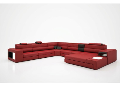 U Form XXL Designer Wohnlandschaft Polster Ecksofa Eck Garnitur Sofa