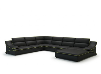 Design XXL Big Ecken Polster Eck Sofa Couch Leder Sofas Garnitur