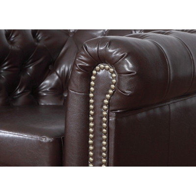 Chesterfield Ledersofa Sofagarnitur Sofa Couch Polster Sitz Sofas Garnituren Neu