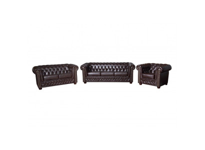 Chesterfield Ledersofa Sofagarnitur Sofa Couch Polster Sitz Sofas Garnituren Neu