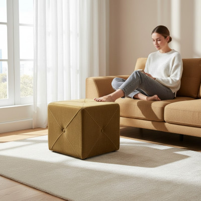 -Hocker Sitz Fußhocker Sitzhocker Sitzpouf Wohnzimmer Designer Pufa Würfel Neu
