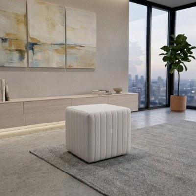 -Hocker Trans Fußhocker Sitzhocker Sitzpouf Wohnzimmer Designer Pufa Neu