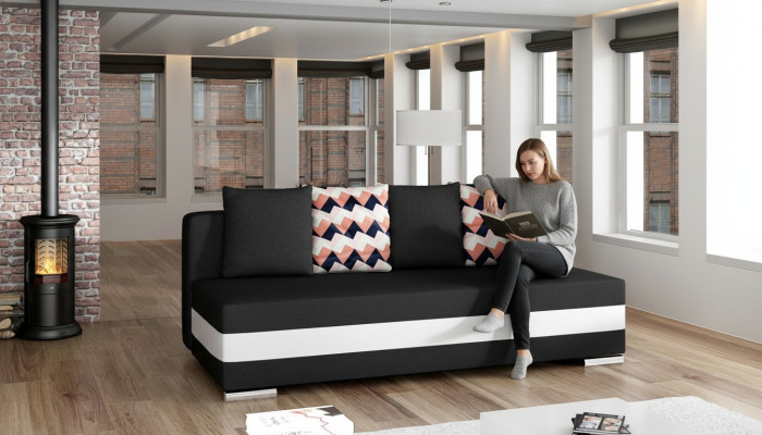 Multifunktion Couch Schlafsofa Büro XXL Textil Big Sofa Couchen 3Sitzer Polster