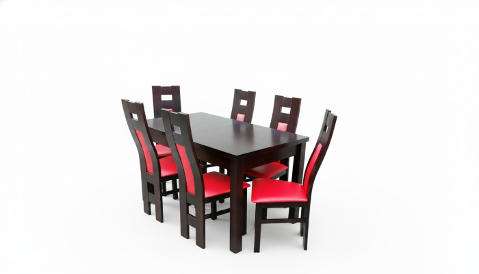 Design Esszimmer Garnitur Stuhl Set Tisch + 6 Stühle Essgarnituren Tische