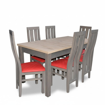 Esstisch Sitzgarnitur Tisch Stuhl Set Esszimmer Garnituren Design Sets