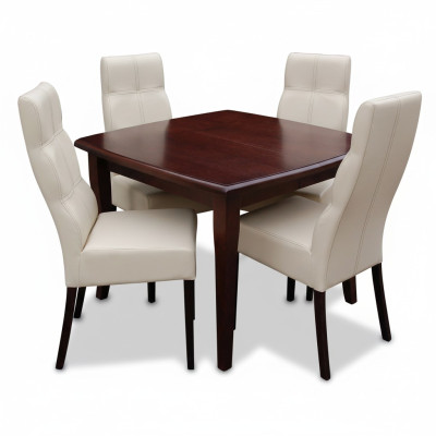 Tisch + 4 Stühle Set Garnituren Komplett Wohnzimmer Esszimmer