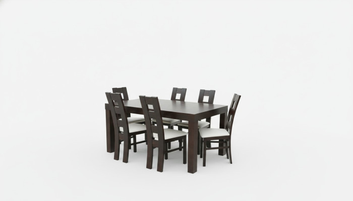 Designer Tisch + 6 Stühle Dekor Garnituren Komplett Wohnzimmer Esszimmer