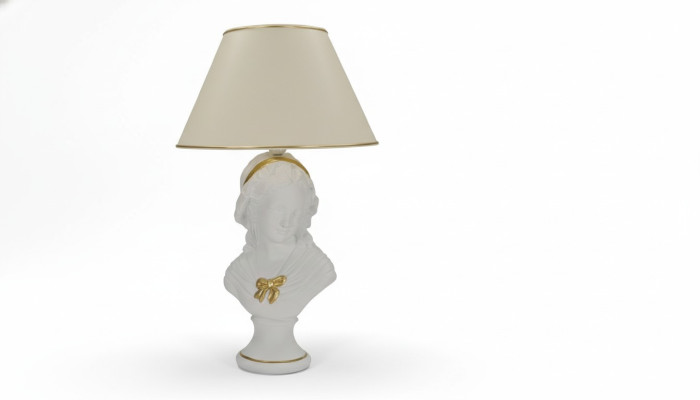 Antik Stil Büste Leuchte Tischlampe Tischleuchte Lampe Lampen Leuchten Tisch Neu