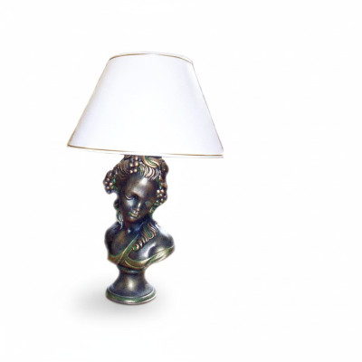 Antik Stil Büste Tischlampe Tisch Leuchte Lampen Leuchten Figur Dekoration Neu