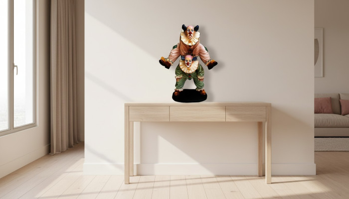 Design Clown-Akrobat Figur Statue Skulptur Figuren Skulpturen Dekoration 5021