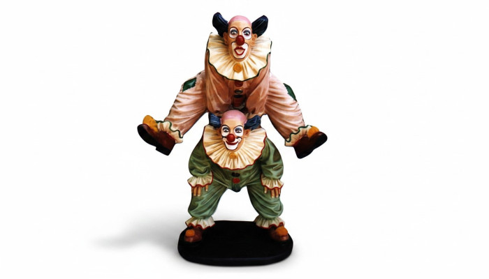 Design Clown-Akrobat Figur Statue Skulptur Figuren Skulpturen Dekoration 5021