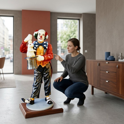 Design Clownmagier Figur Statue Skulptur Figuren Skulpturen Dekoration Deko 5027