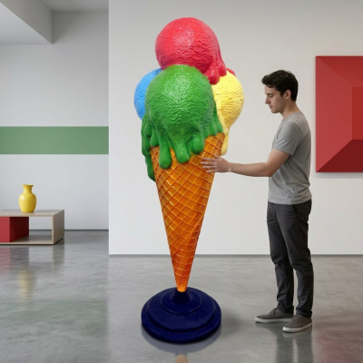 Design Eis Diele Figur Statue Skulptur Figuren Skulpturen Dekoration Deko 160cm