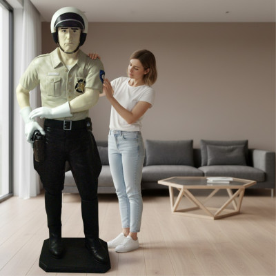 Design Polizist Figur Statue Skulptur Figuren Skulpturen Dekoration Deko 5682
