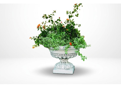 Natur Blumenkübel Pflanz Kübel Dekoration Figur Blumentöpfe Vasen Garten